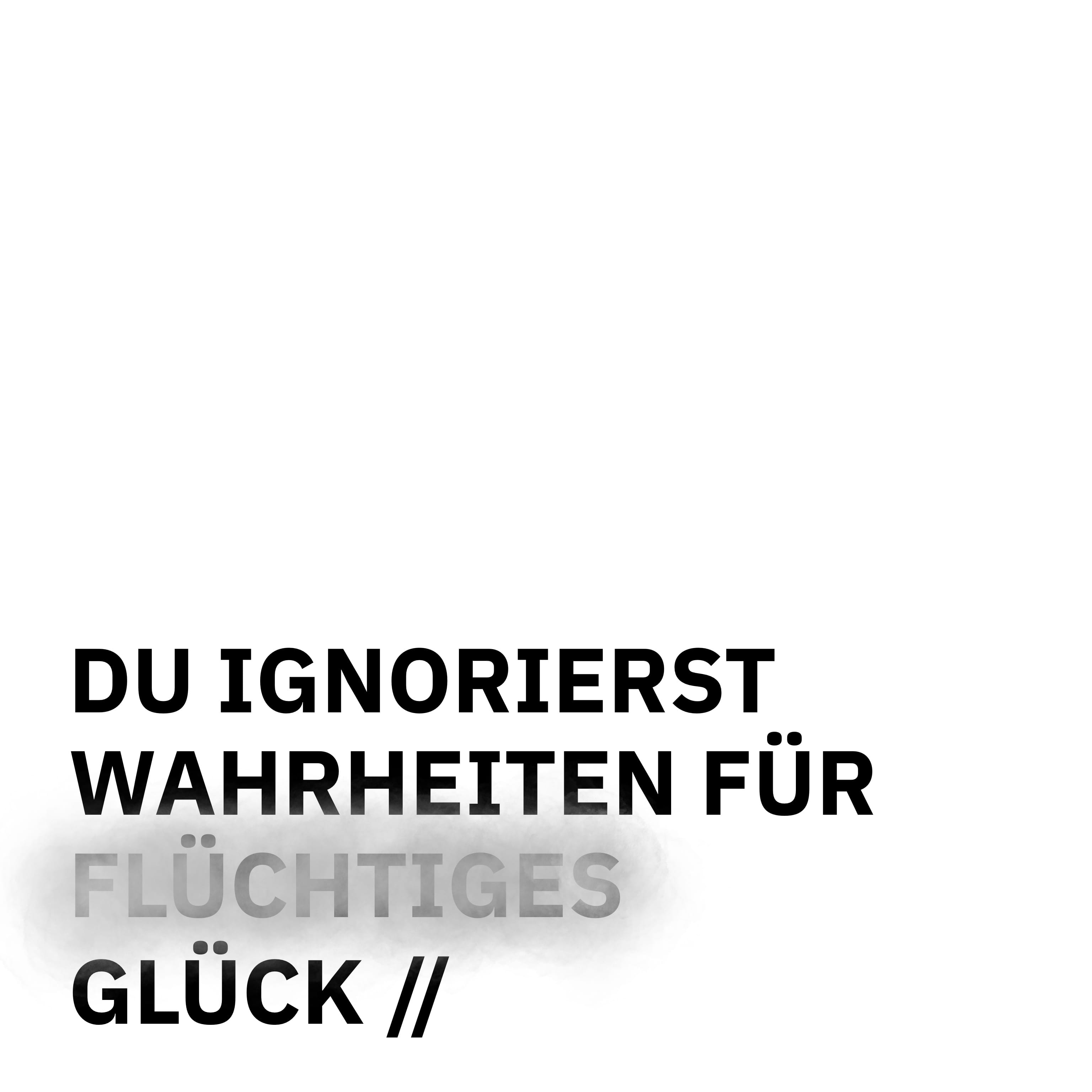 ÜBERSCHRIFTEN Remixes: Du ignorierst Wahrheiten für flüchtiges Glück